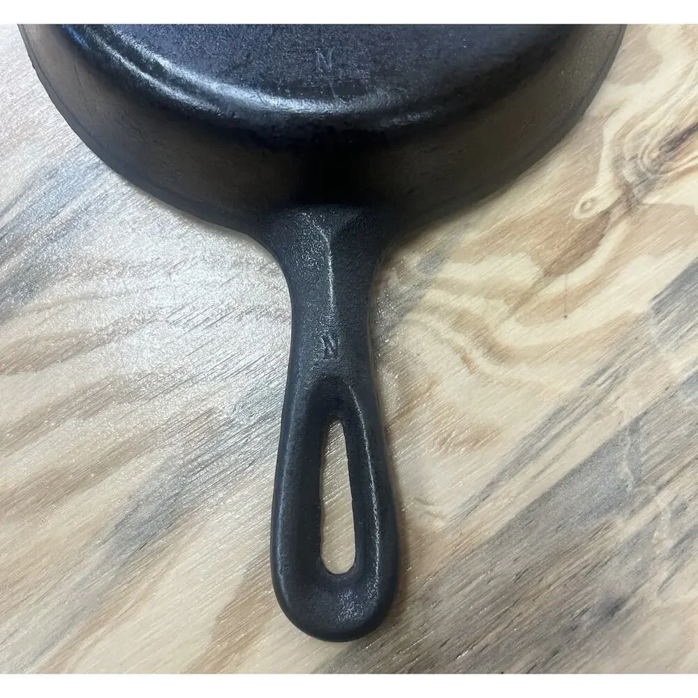 Vtg 3 Unmarked Wagner Ware Seasoned Cast Iron Skillet Fry Sauce Pan 6 1/2